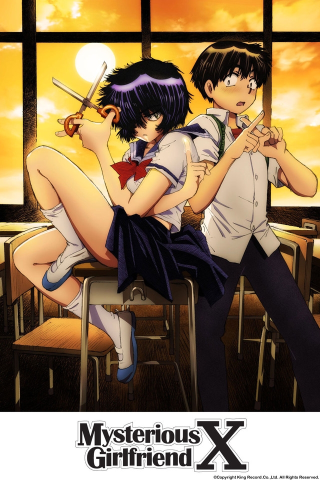 Urabe (left) and Tsubaki (right) from Mysterious Girlfriend X