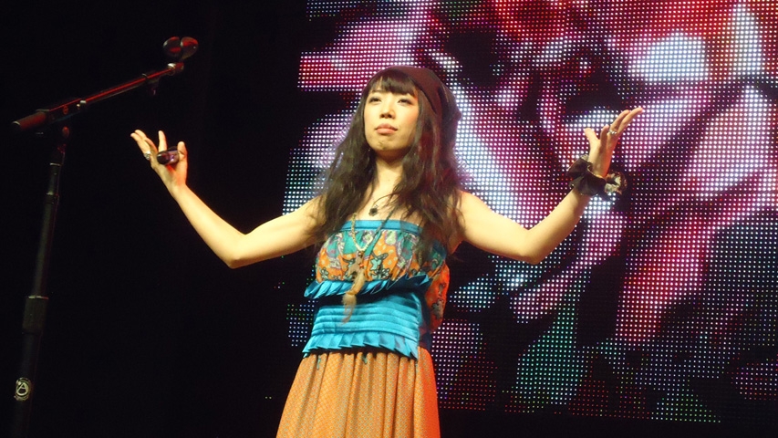 Ito strikes a defiant pose during her concert.